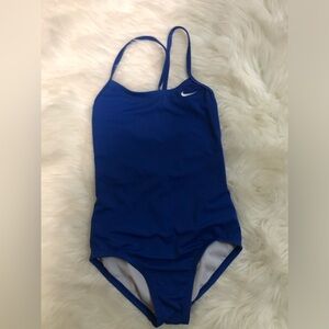Nike blue swimwear girls Sz 8
